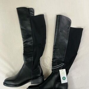 A New Day black knee-high boots, size‎ 9